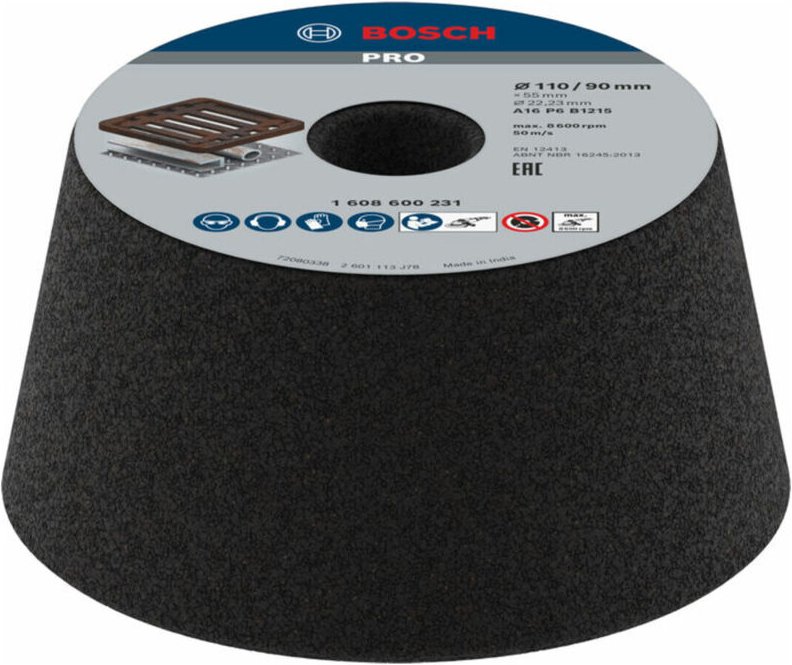 Bosch - pro Metal Konischer Schleiftopf, 90 x 110 x 55 mm, G16