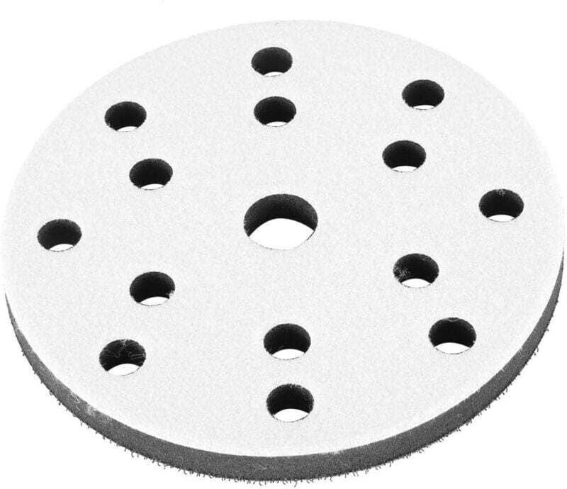 10er-Pack weiche Schleifpads, 150 mm Schleifpads, weicher Schwamm, Durchmesser 150 mm (15 Löcher) ..DEBUNS