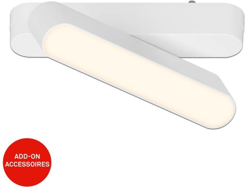 Briloner - Luxtrail Schienensystem, Warmweiß, Schwenkbar, Zubehör, Weiß, 13 cm