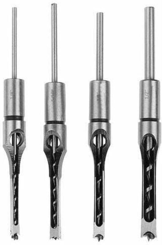 Quadratlochbohrer 4er-Set Holzbearbeitung Quadratlochbohrer Quadratbohrer Stemmmeißel