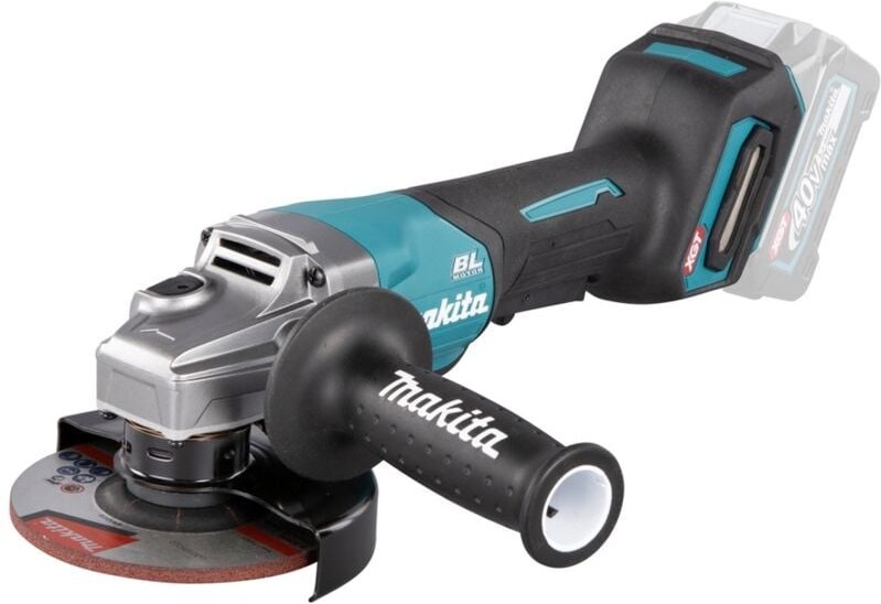 Akku-Winkelschleifer GA016GZ, 40 v, inkl. Schruppscheibe, Zubehör, Karton - Makita