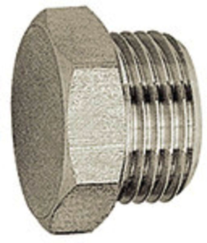 Verschlussschraube »value line«, g 1/2, sw 24, Messing vernickelt - Riegler