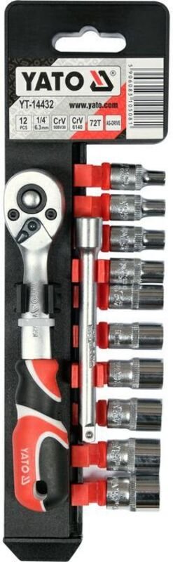 Yato - Modell YT-14432, nimmt de Schlagschrauber, hohe Qualität, langlebiges Design, ideal für mechanische Arbeiten und ...