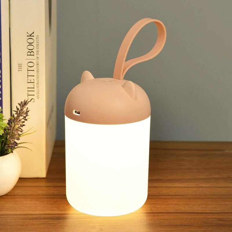 Kcvv - Tragbares Nachtlicht für Kinderlaternen – wiederaufladbare, batteriebetriebene Campinglaterne, 3000 k, augenschon...