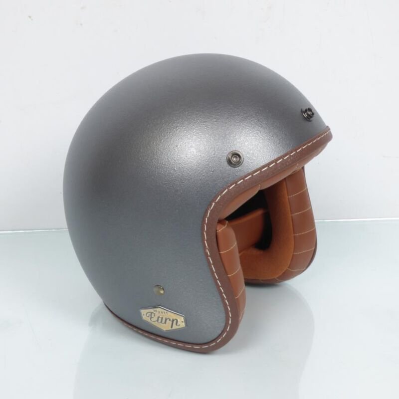Jethelm mattgrau Torx für Damen/Herren Größe L Wyatt Earp Broken