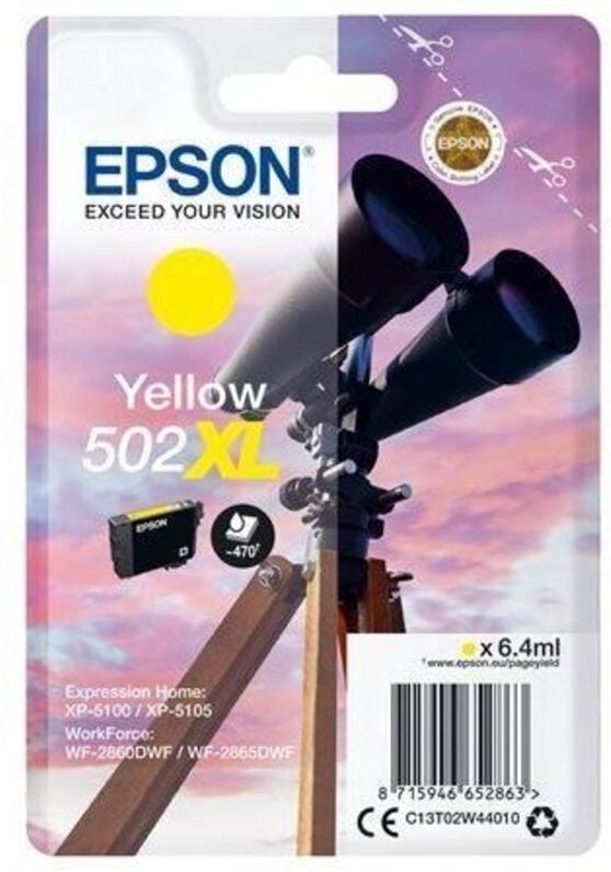 Epson 502XL Druckerpatrone 1 Stück(e) Original Hohe (XL-) Ausbeute Gelb