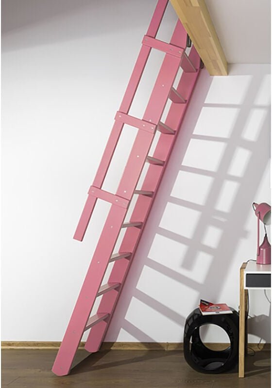 Klappbare Raumspartreppe: Breite 55cm - Rosa (RAL 3015) - MSP/R3015
