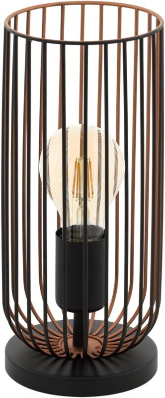 Tischleuchte Roccamena schwarz-kupfer 31 x 13 cm E27 Tischleuchte - Eglo
