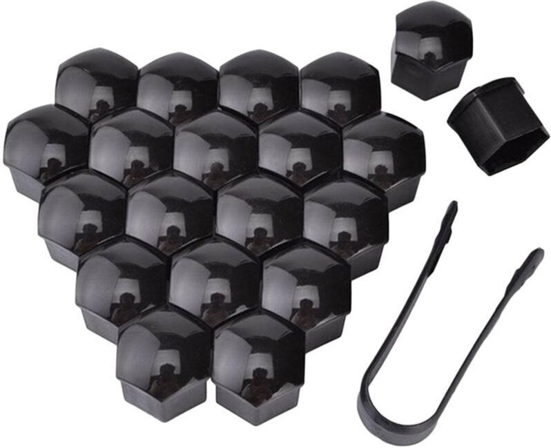 Set mit 20 Radmutternkappen, 19 mm/0,75 Zoll, äußerer Schutz für Radnabenbolzen, Diebstahlsicherung mit Werkzeug zum Ent...