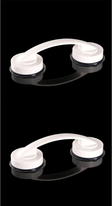 Csparkv - 2er-Pack große Glastür- und Fenstergriffe, Badezimmer-Schiebetüren, Schränke, lochfreie Griffe, Kühlschrankgri...