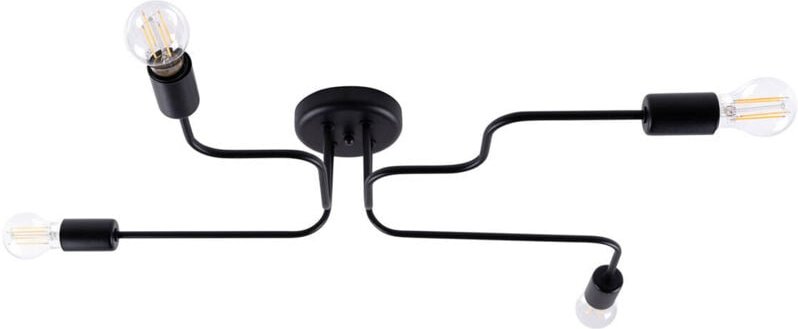 Vierflammige Deckenleuchte schwarz VECTOR 4xE27 15W SL.1446 Sollux Lighting