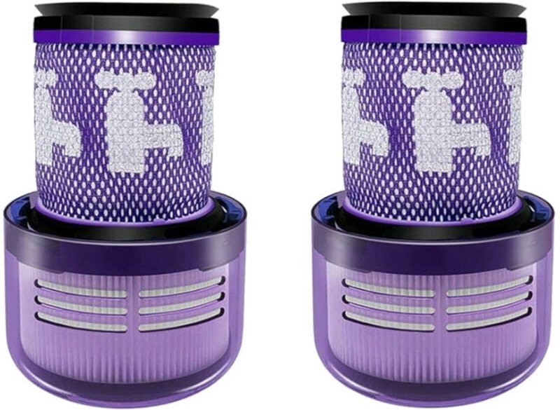 Trade-Shop waschbarer HEPA-Filter / Vormotor-Filter lila kompatibel mit Dyson V12 Serie, ersetzt 971517-01 / Staubsauger...