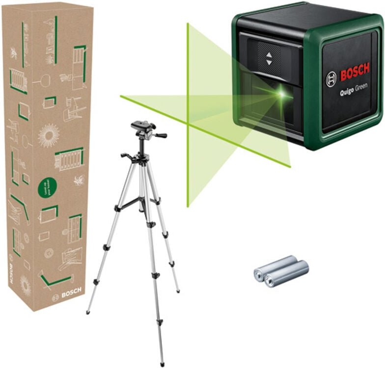 Bosch - Kreuzlinien-Laser Quigo Green Set, eCommerce-Karton