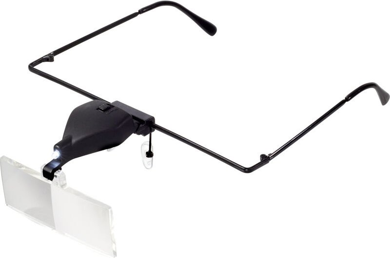 TO-5137812 Lupenbrille mit LED-Beleuchtung Vergrößerungsfaktor: 1.5 x, 2.5 x, 3.5 x Linse - Toolcraft