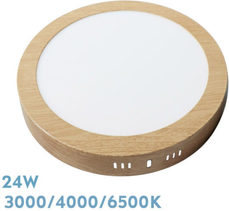 FABRILAMP AKUNADECOR Downlight Farbe Buche Diorit Rund 24w 3000k-4000k-6500k