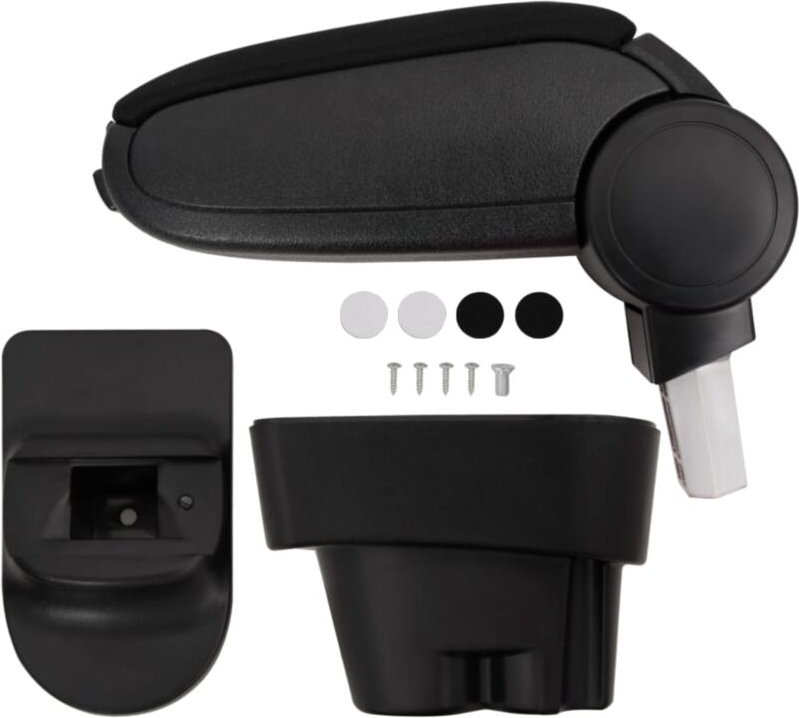 Auto-Armlehne Schwarz 12x36x(33,5-48) cm abs vidaXL