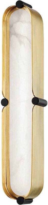 Hudson Valley Lighting - Tribeca Kleine Led Badewannenhalterung Messing, Schwarz, Alabaster