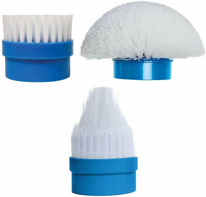 3 Bürsten ACTI BRUSH - TELESHOPPING - Weiß/Blau - Erwachsene - Nachfüllpackung Acti Brush