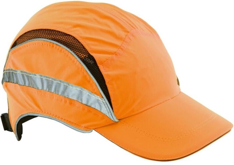 Safety Anstoßkappe First Base 3 Classic Hi-Vis 52-65cm orange Mikrofaser EN812:A1 EN471 - Scott