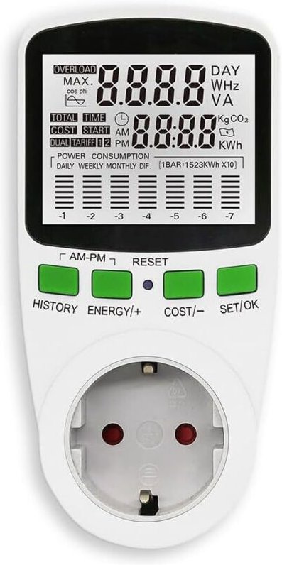 Stromzähler für die Steckdose, Einspeisemessung, Stromverbrauchmessung etc.