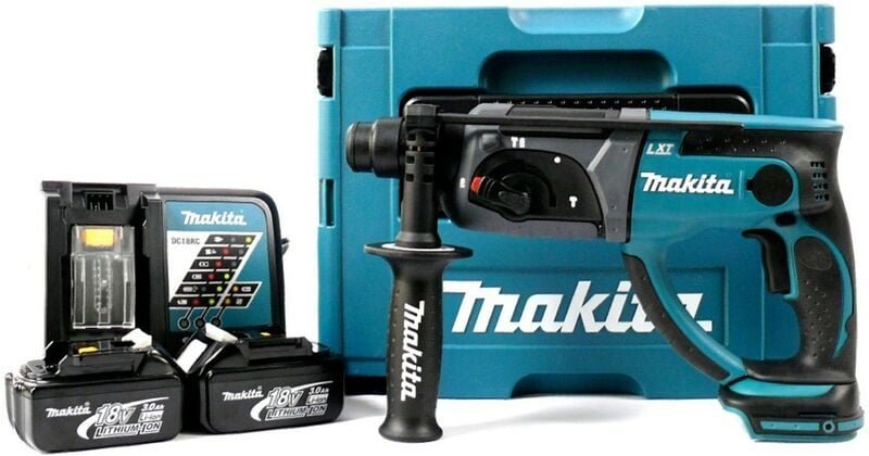 Makita - bhr 202 Akku Kombihammer 18V 2,0J sds Plus in Makpac mit 2x 3Ah Akku und Ladegerät