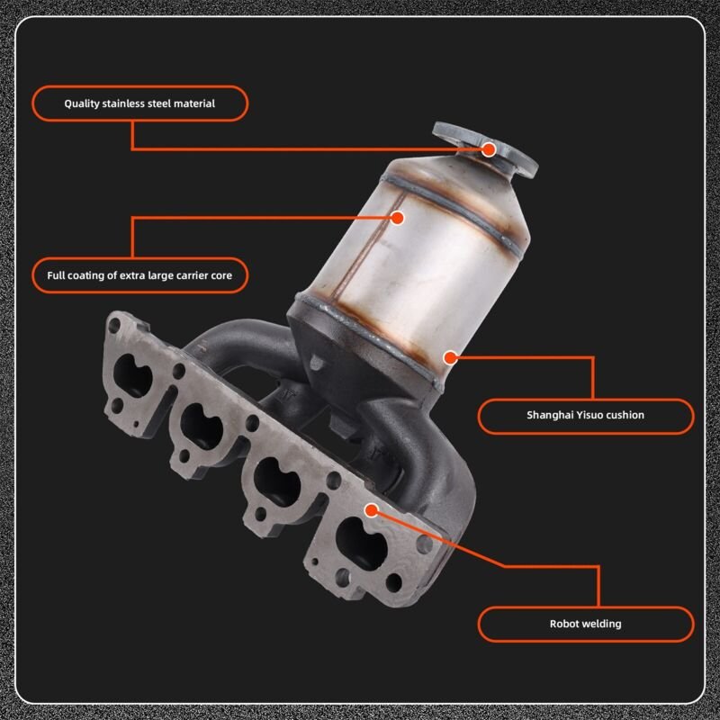 Katalysator-Ansaugkrümmer, Teilenummer 13105075, für Opel Astra G Cabrio, Vectra B, Zafira 1.4/1.6