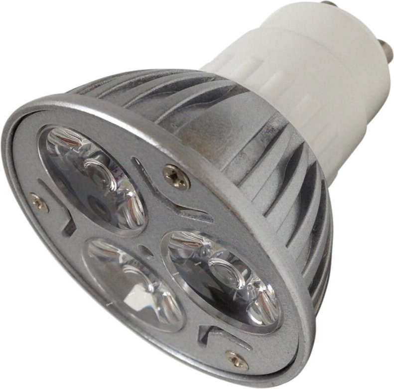 Trade Shop Traesio - Trade Shop - paar strahler 3 led 3W GU10 anschluss pure white power led home -