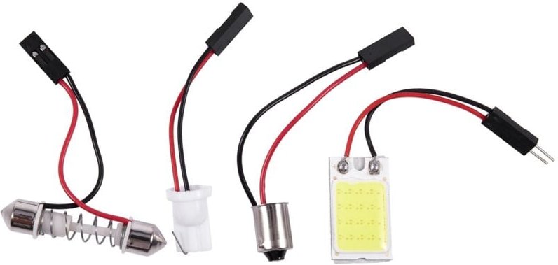 Auto Super Bright White 18 COB LED Glühbirne Panel + T10 Festoon Adapter