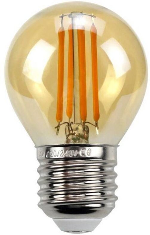 Retro Vintage kugelförmige Glühbirne E27 G45 4W Glühbirne