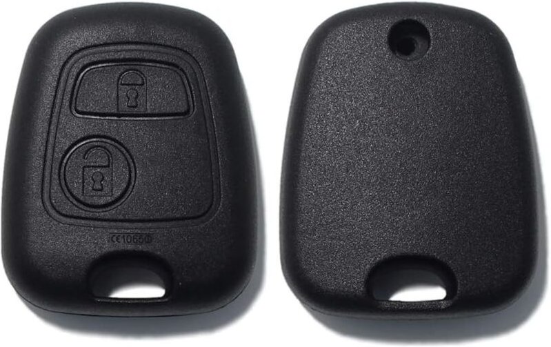 Ersatz-Schlüsselanhänger mit 2-Schrauben-Fernbedienung auf Anfrage für Citroen 206 207 307 schwarz