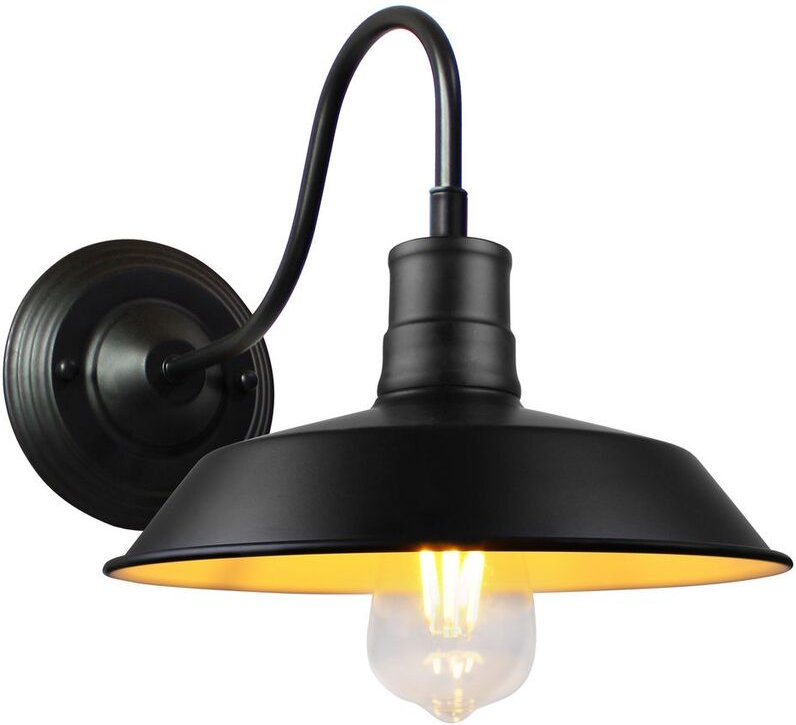 Wandleuchten Vintage, Industrielle Stil Wand Sconce mit Lampenschirm, Wandlampe Innen E27 Fassang für Esszimmer Wohnzimm...