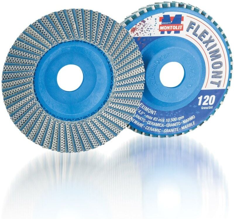 Lamellen Schleifteller Körnung 120 Ø115mm Montolit Fleximontgm