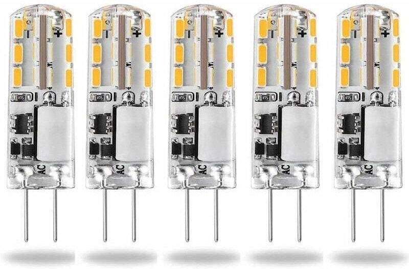 G4-LED-Lampen, 12 v ac/dc, Warmweiß 3000 k, 120 lm, 2 w, 15–20 w Halogen-G4-Kapsel-Ersatz, Bi-Pin-JC-Typ, energiesparend...