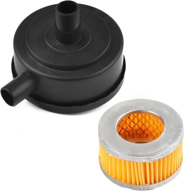 Luftkompressorfilter, 20-mm-Luftkompressorzubehör, geräuscharme Luftkompressorfilter für Kolbenkompressoren