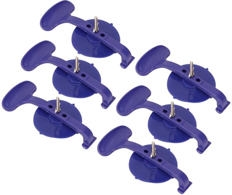 Zoternen - Aramox 6 Stück Saugnapfhalterung, Saugnapfclips, Saugnapf-Befestigungshaken, Saugnapfclips für Auto und Haush...