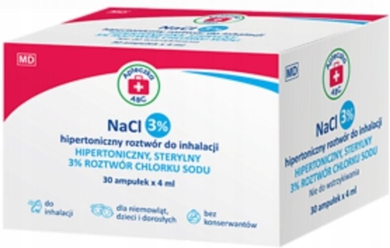 ABC Erste-Hilfe-Set Hypertone Kochsalzlösung NaCl 3% 30 Ampullen x 4 ml