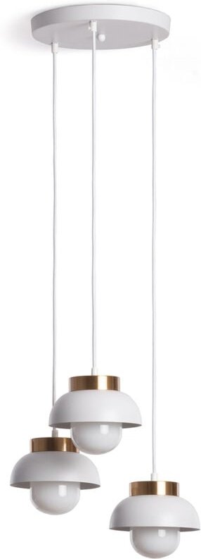 Efectoled - Pendelleuchte Metall Tri Geti Weiß