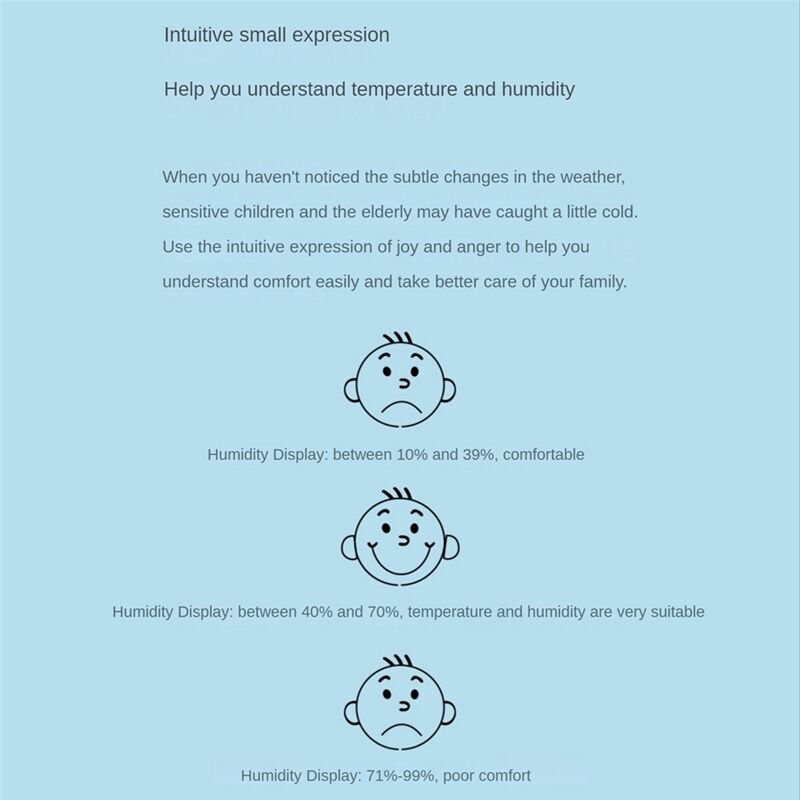 2Pcs Mini Digital Thermometer Hygrometer Innenraum Feuchtigkeitsmessgerät Meter LCD Display Temperatursensor Messgerät-G...