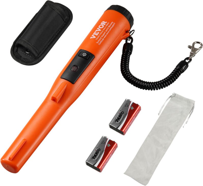 VEVOR Metalldetektor Pinpointer IP68 Komplett Wasserdichter Metallsuchgerät 11cm Erkennungstiefe Propointer Schatzsuche ...