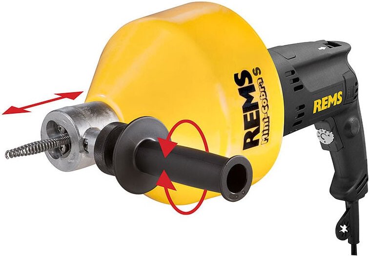 Rems - Mini cobra s Elektrische Rohrreinigungsmaschine - mit Spirale - 170023 R220