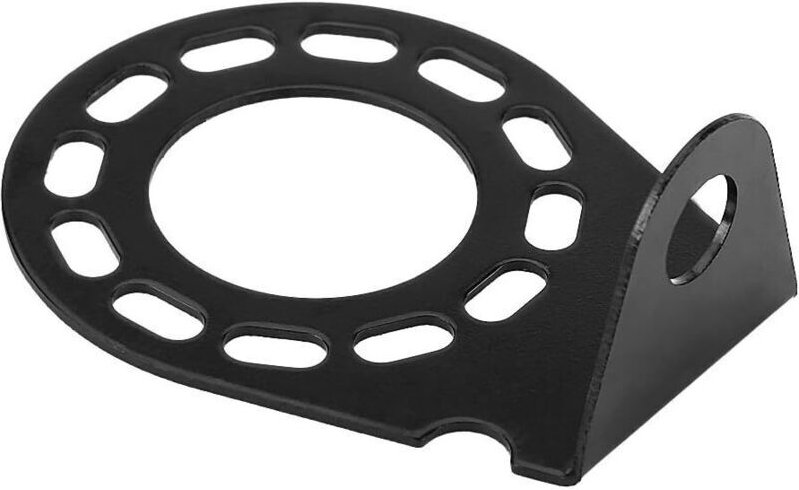 Schwarze Metallhalterung für 7/13-polige Wohnwagen-/Anhängersteckdose