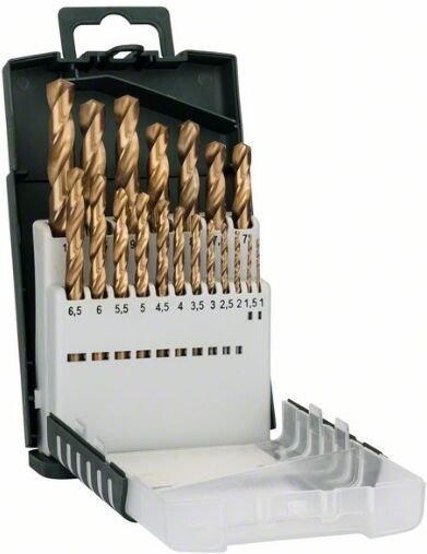 Set mit 19 HSS-Titanbohrern: Gripbox Bosch 2609255134