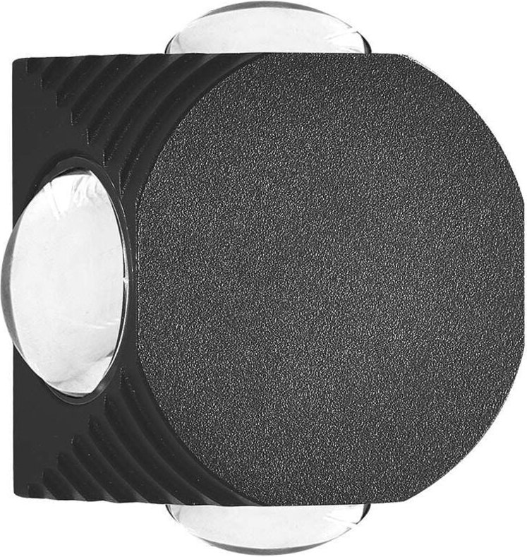 Thumbnail - V-TAC LED-Wandleuchte rund - IP54 - Schwarz - 4W - 390 Lumen - 3000K