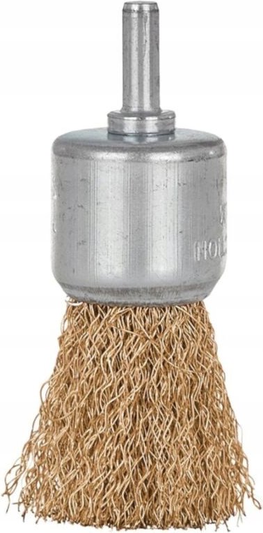 Messing-Drahtbürste mit Zopfmuster zur Bohrerreinigung, 28 mm