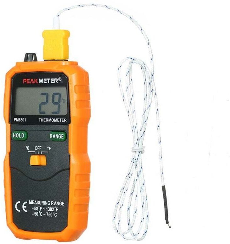 PM6501 lcd Wireless K-Type Thermometer Thermoelement mit Data Hold/Anschluss Digitales Thermometer