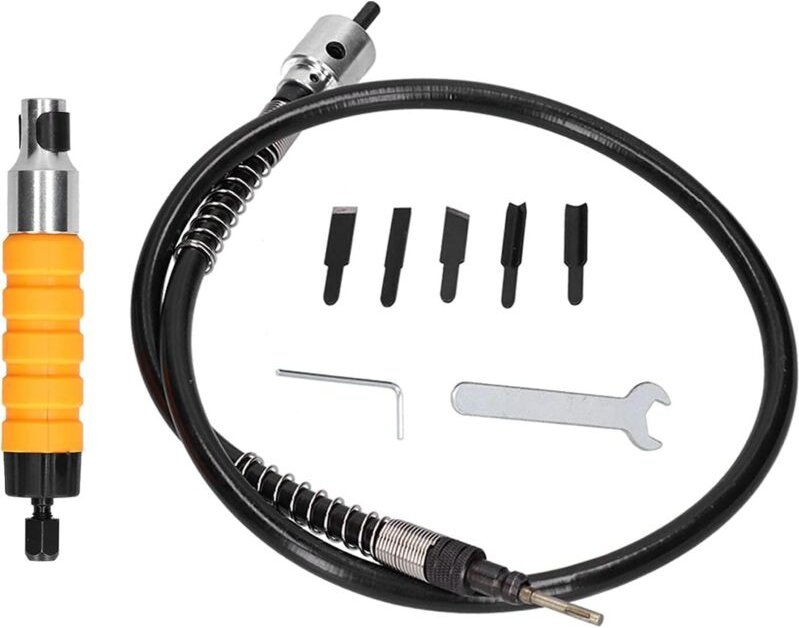 Holzschnitzwerkzeuge, elektrischer Holzmeißel mit 5 Edelstahlklingen, vielseitiges tragbares Werkzeug für die Holzbearbe...