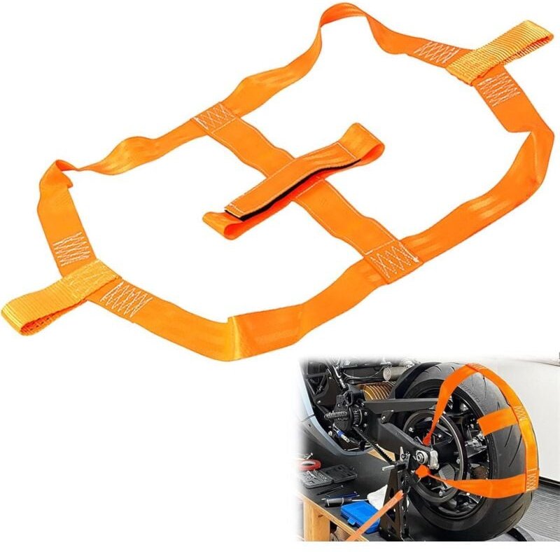Zurrgurte für Motorradanhänger, 48 mm, Zurrgurtzubehör, universell für Motorrad-Hinterrad-Befestigungsgurte für Hinterra...