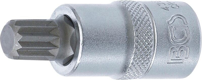 BGS Bit-Einsatz Antrieb Innenvierkant 12,5 mm (1/2") Innenvielzahn (für XZN) M12 - 4354