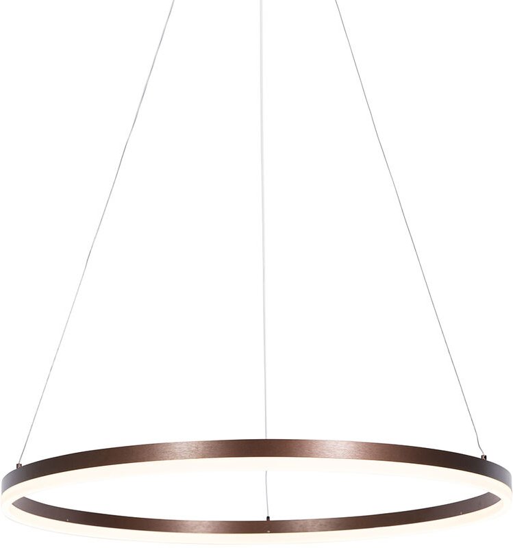 Design-Hängelampe Bronze 80 cm inkl. led 3-stufig dimmbar - Anello