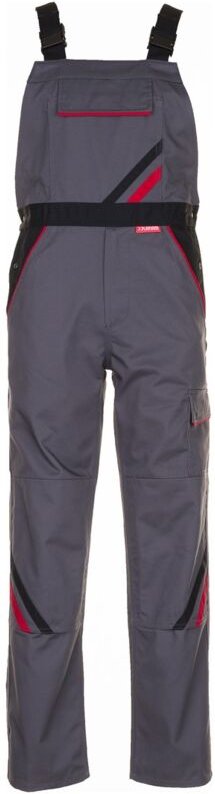 Thumbnail - Latzhose Highline Gr. 59 schiefer/schwarz/rot - Planam